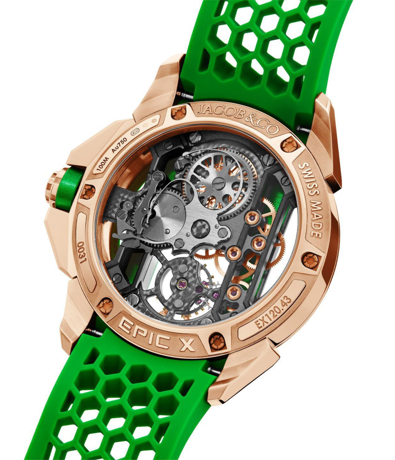 Jacob & Co. Epic X Bridges Rose Gold (Green)