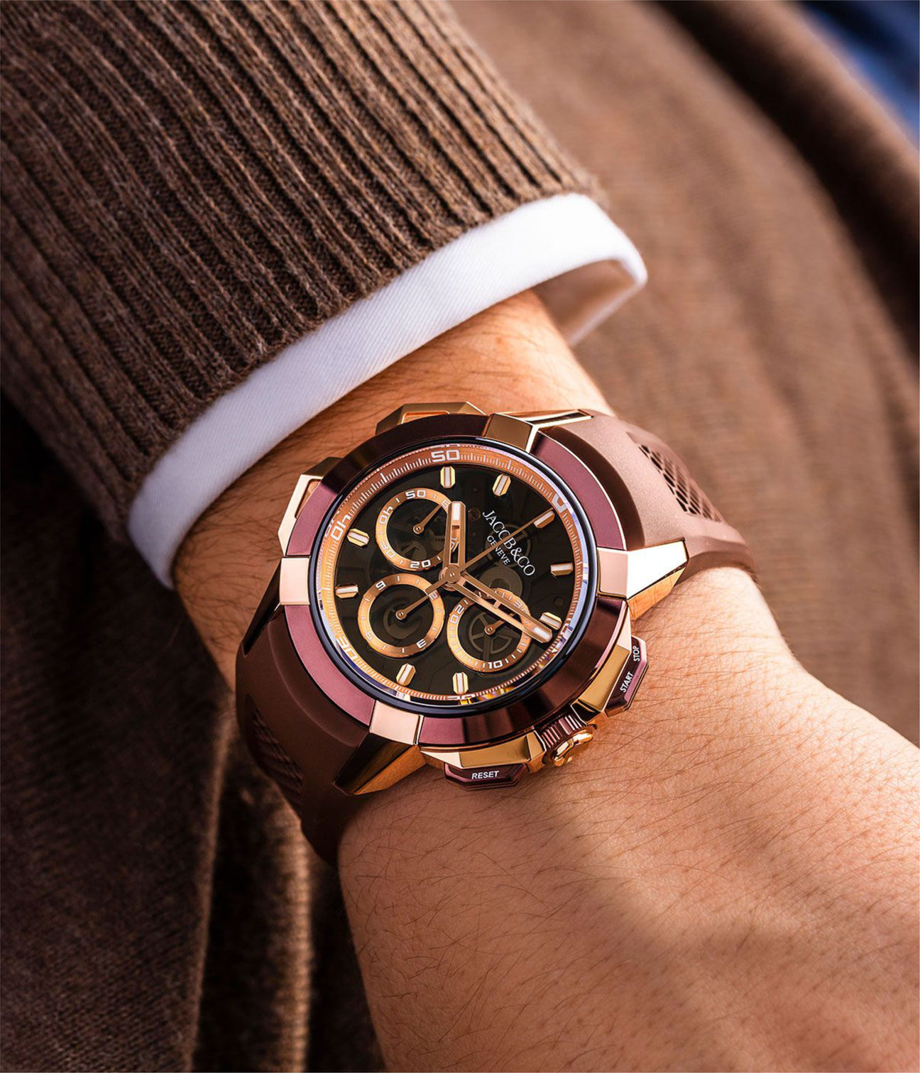 Jacob & Co. Epic X Chrono 44mm Tri-Compax